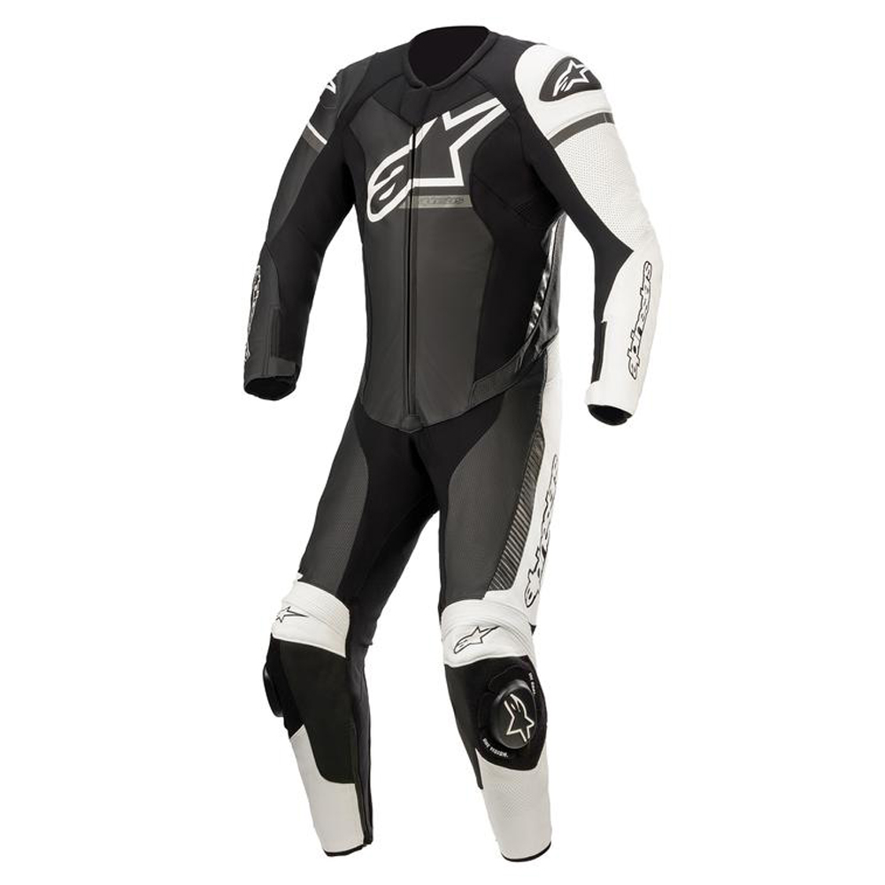 Alpinestars Alpinestars GP Force Phantom 1 Piece Leather Suit Black/White/Metallic Grey